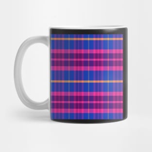 Vaporwave Aesthetic Ossian 2 Hand Drawn Textured Plaid Pattern Mug